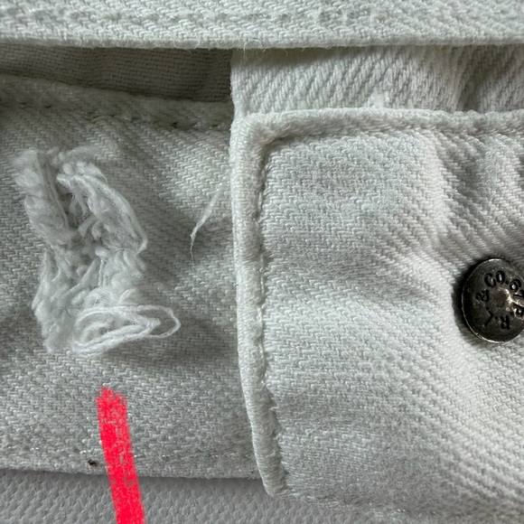 Vintage Polo Ralph Lauren Denim Trucker Jacket White Medium Oversized Boxy - Picture 12 of 12